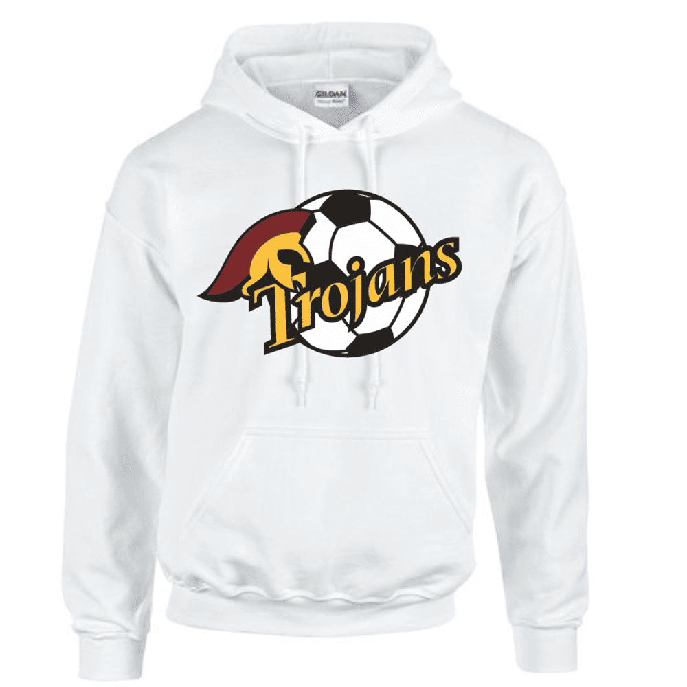 G185 Gildan Heavy Blend 8 oz., 50/50 Hooded Sweatshirt - White