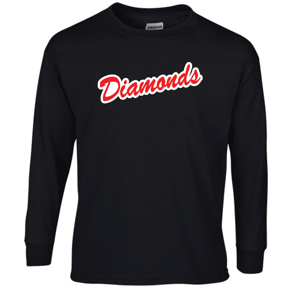 G240 Gildan Ultra Cotton Long Sleeve T-Shirt - Black