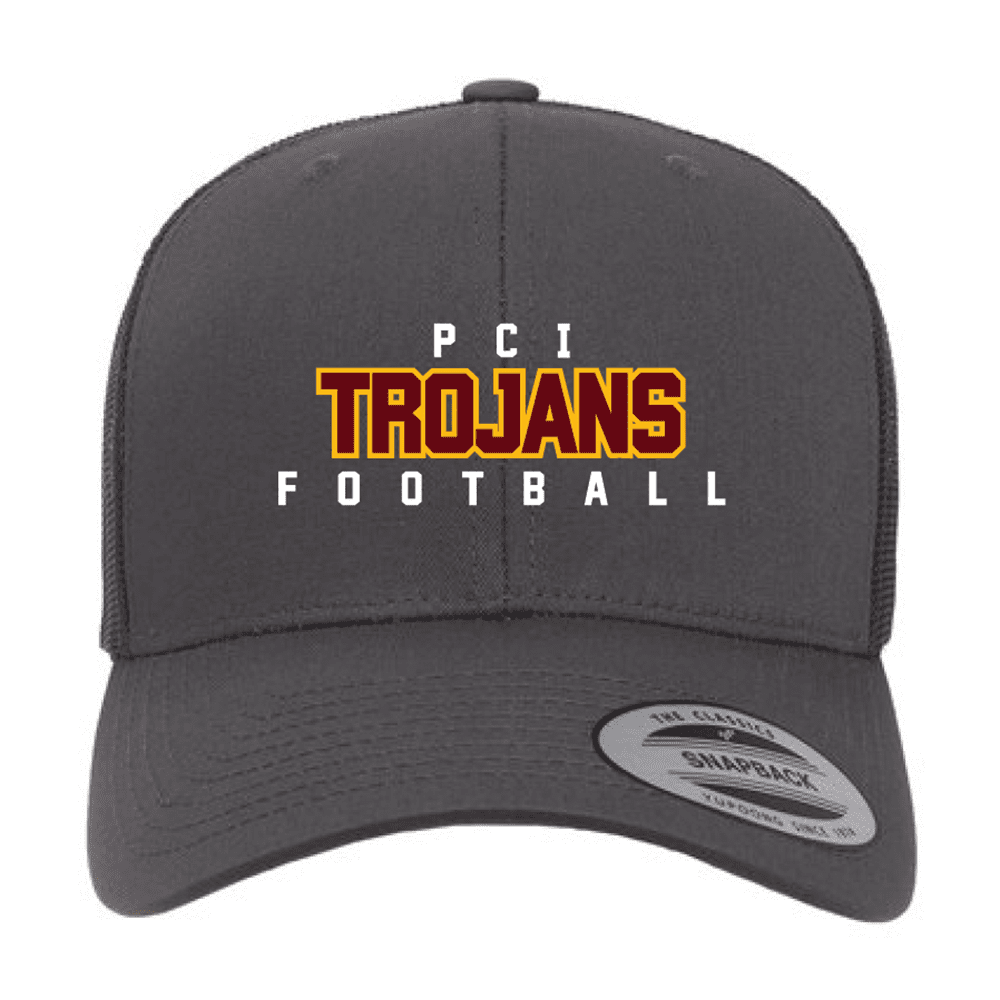 6606 Yupoong Adult Retro Trucker Cap - Grey